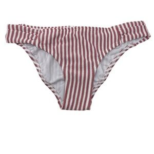 Xhilaration Bikini Bottom Cheeky Textured Metallic Striped, S (0-2)